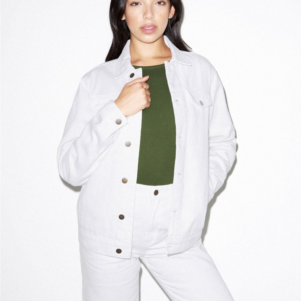 American Apparel White Denim Jacket